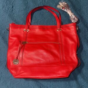 XL Smaak Amsterdam Red Leather Tote Huge like new